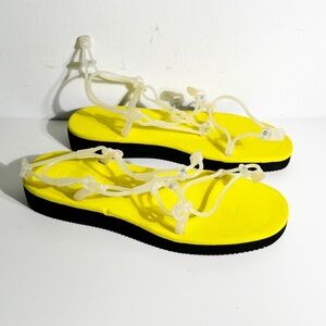 Fumito Ganryu x Suicoke Yellow Tube Sandals size 12